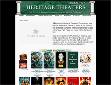 Tablet Screenshot of heritagetheaters.com